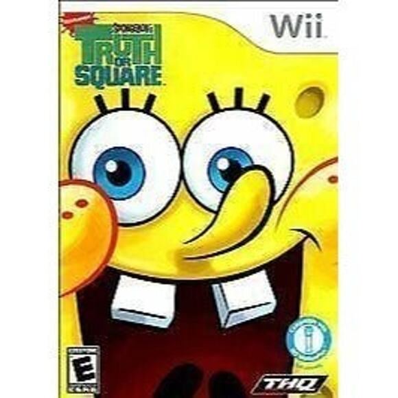 Wii Sponge Bob Truth or Square Video Game With Case and Instructions - Picture 1 of 1